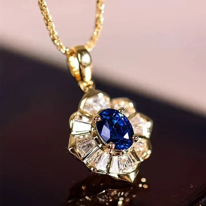 Collier or bleu | Or