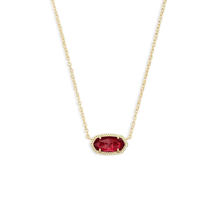 Collier ovale classique en rubis | Or