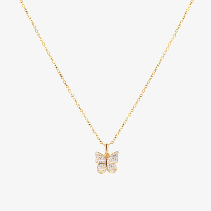 Collier papillon rayonnant | Or