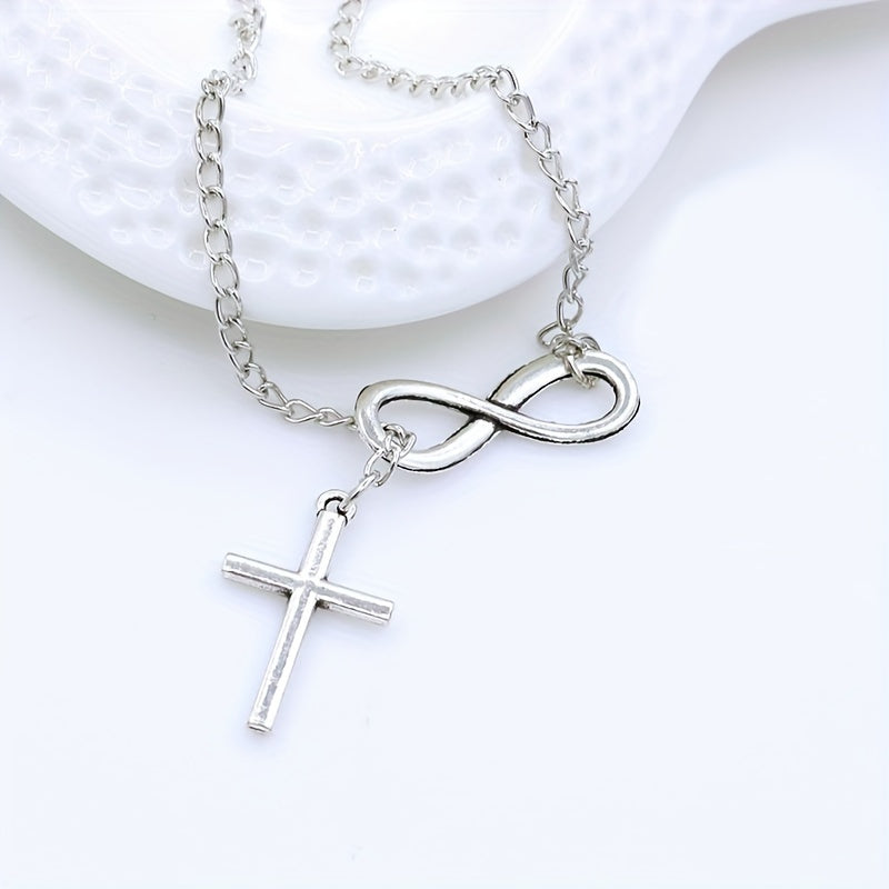 Collier pendentif croix éternelle | Or