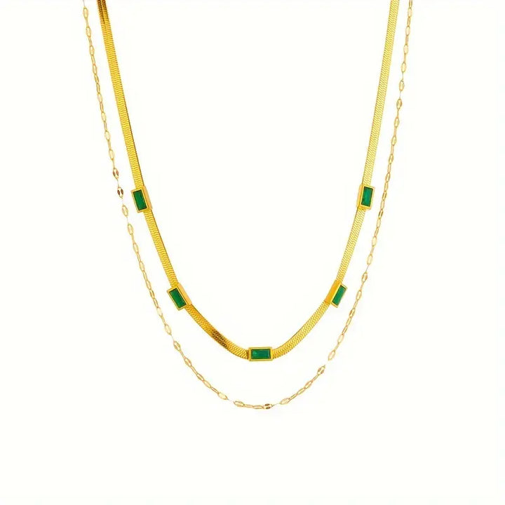 Collier rétro à double Couche Sorella | Or