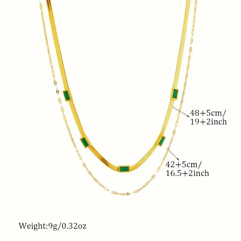 Collier rétro à double Couche Sorella | Or