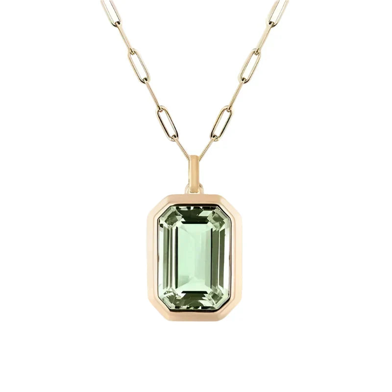 Collier Sofia s emeraldovým kameňom | Zlato