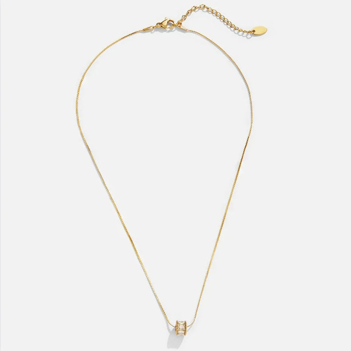 Collier à baril poli Élina | Or