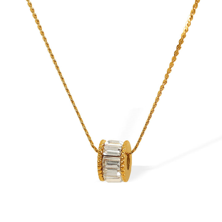 Collier à baril poli Élina | Or