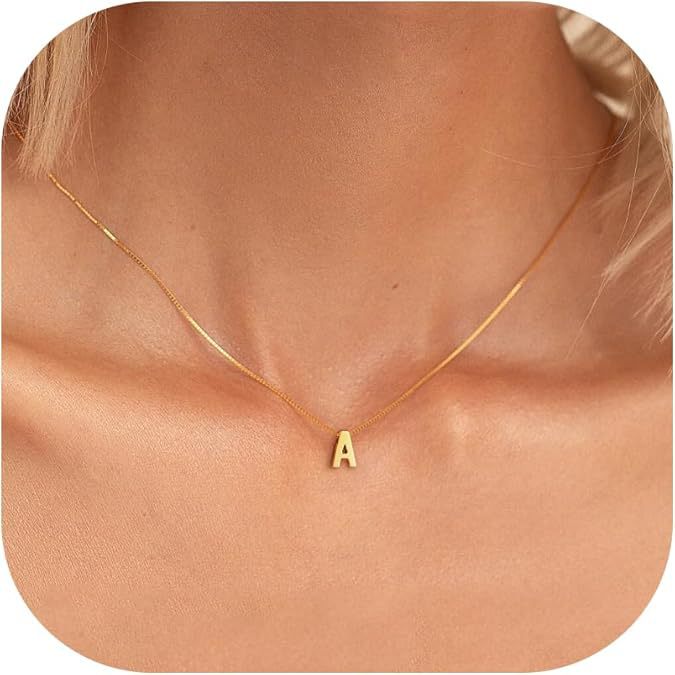 Collier avec initiale de lettre d'amour | Or