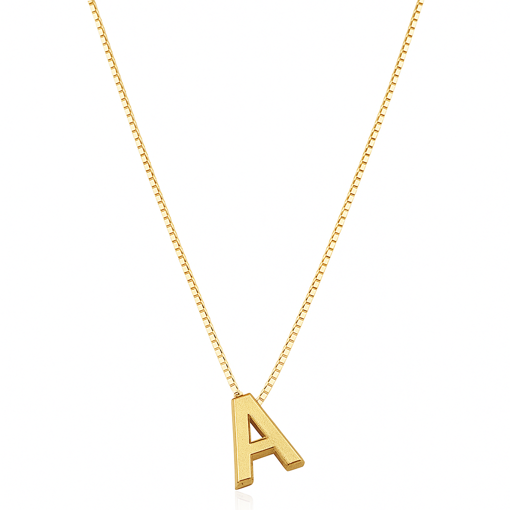 Collier avec initiale | Or