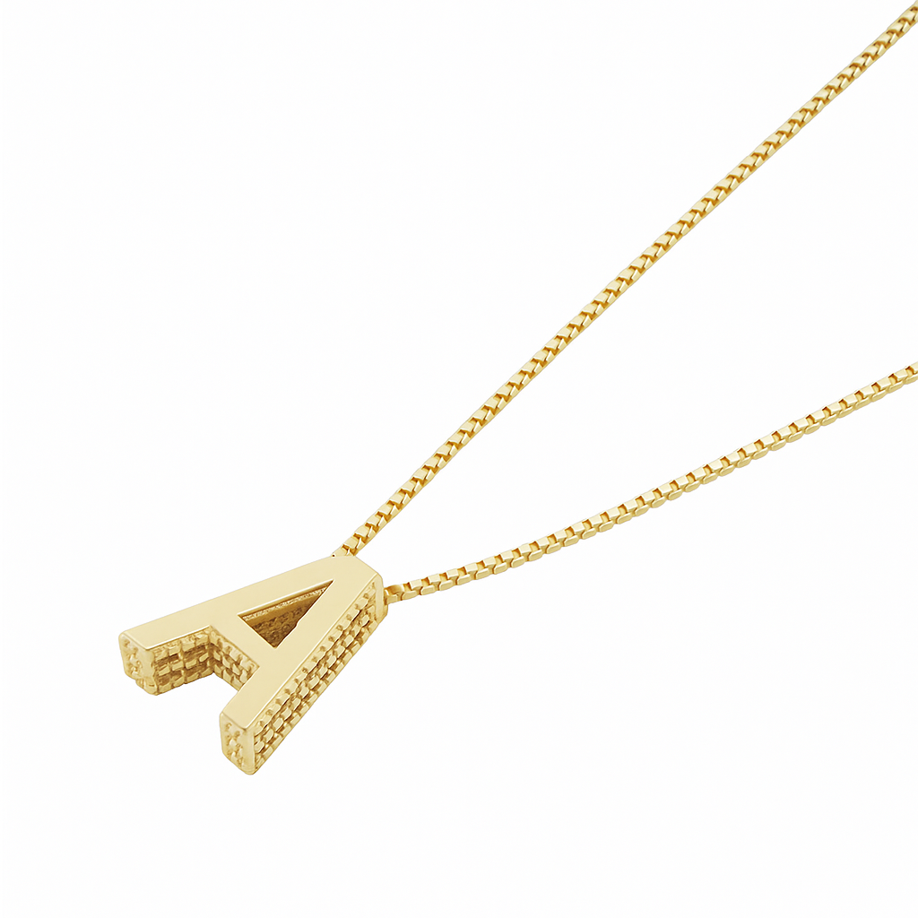 Collier avec initiale | Or
