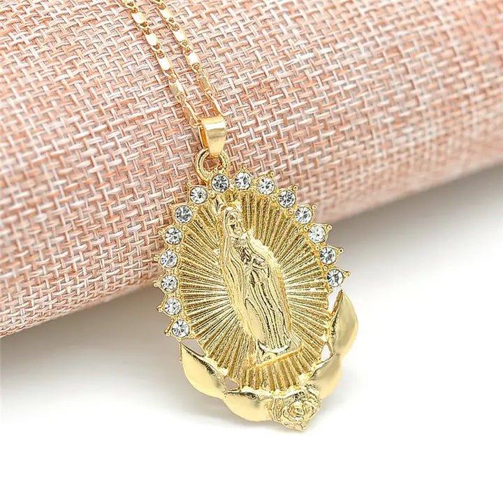 Collier avec médaille de la Vierge Marie | Or