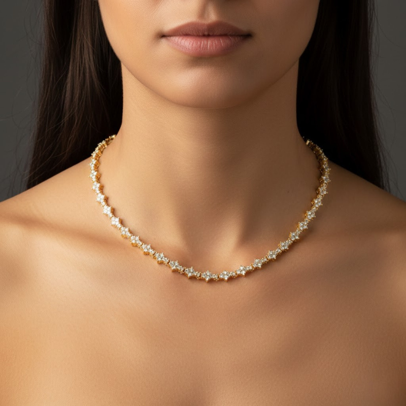 Collier de tennis classique | Or