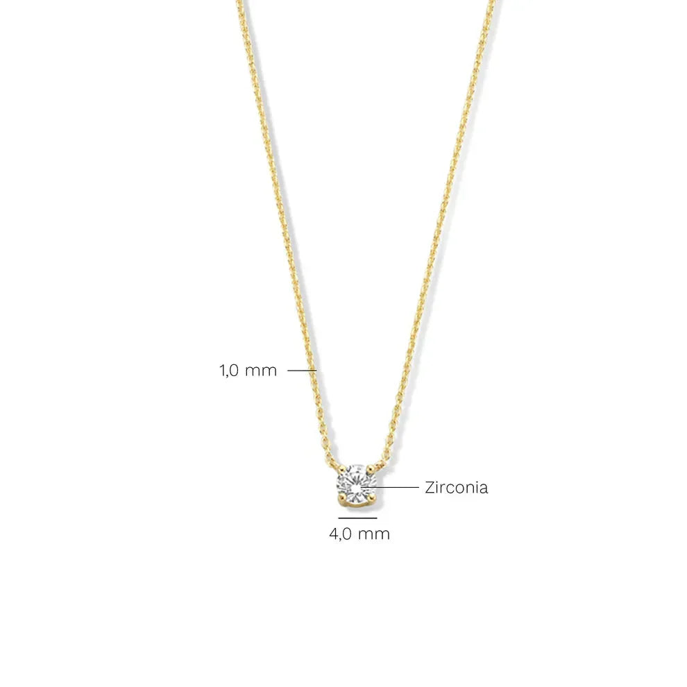 Collier en pierre moissanite Cléa | Or