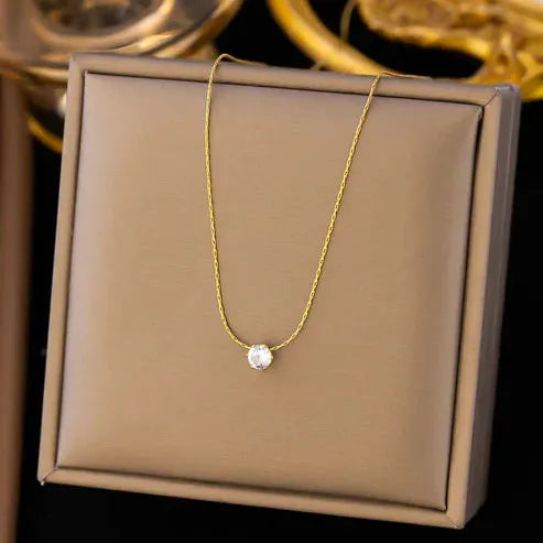 Collier avec diamants | Or