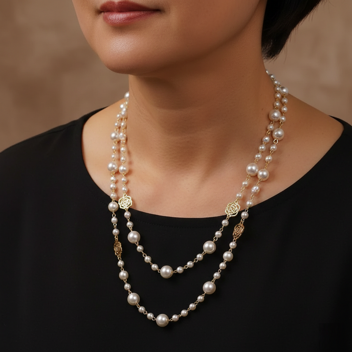 Collier élégant avec petite perle | Or