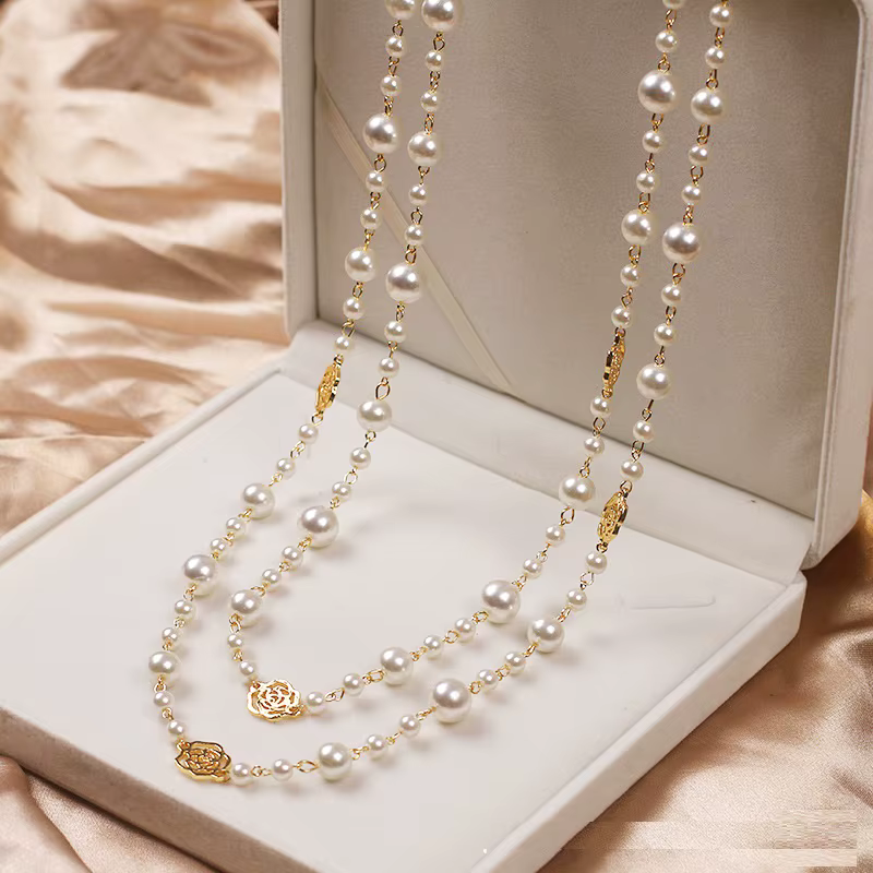 Collier élégant avec petite perle | Or