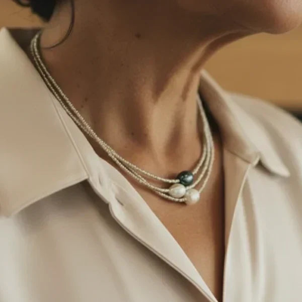 Collier en perles naturelles | Or