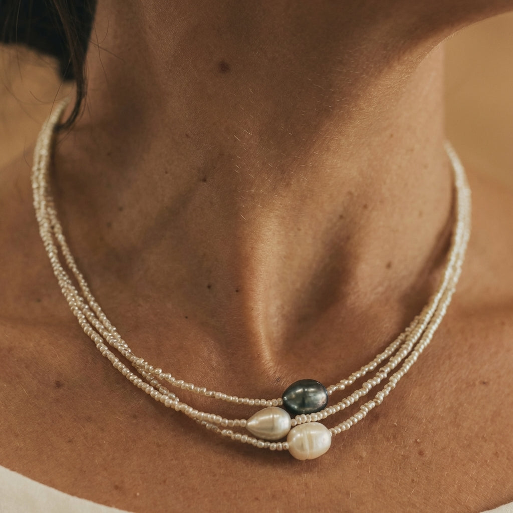 Collier en perles naturelles | Or