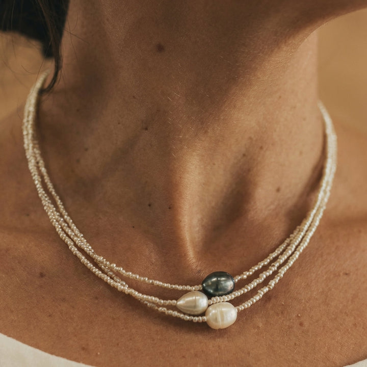 Collier en perles naturelles | Or