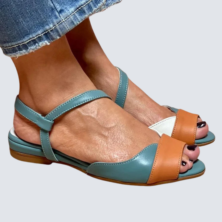 Colora - Sandále s remienkom okolo členka v farbe