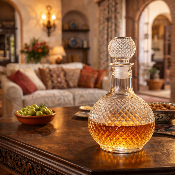 Karafa na whisky - Diamantový rez
