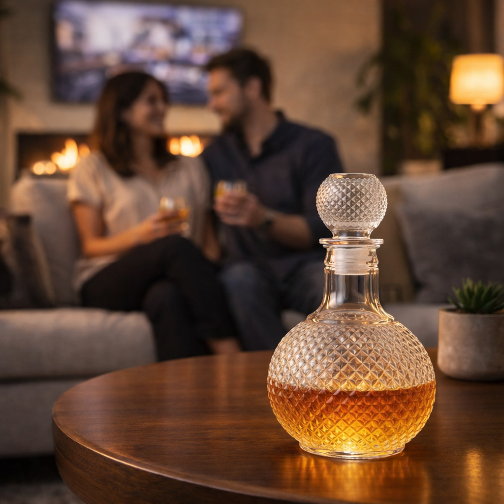 Karafa na whisky - Diamantový rez