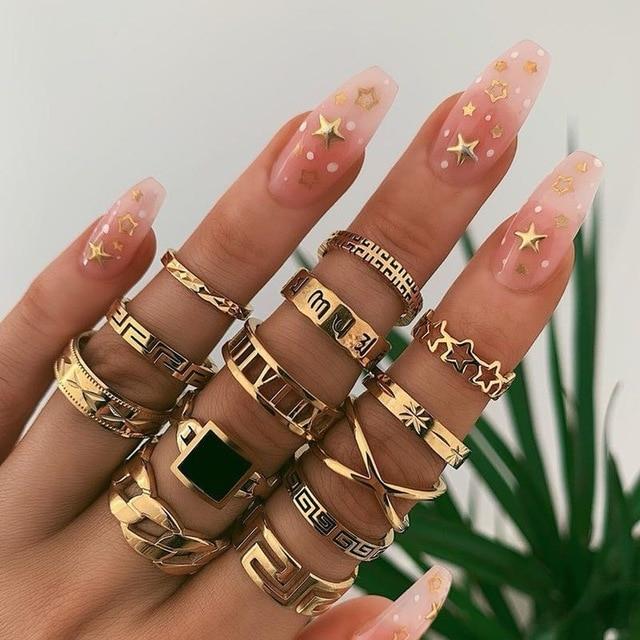 Ensemble Premium exclusif avec 8 à 12 bagues | Or