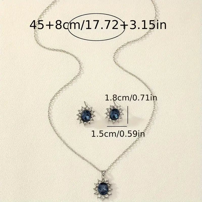 Ensemble de bijoux Katia Azuryn | Or blanc