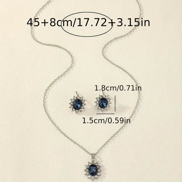 Ensemble de bijoux Katia Azuryn | Or blanc
