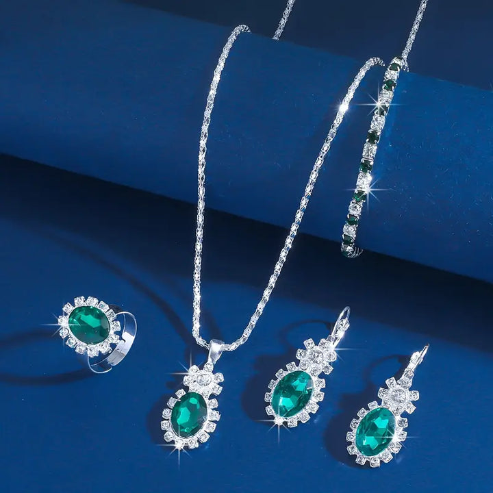 Ensemble de bijoux Seloria Grévalle | Or blanc