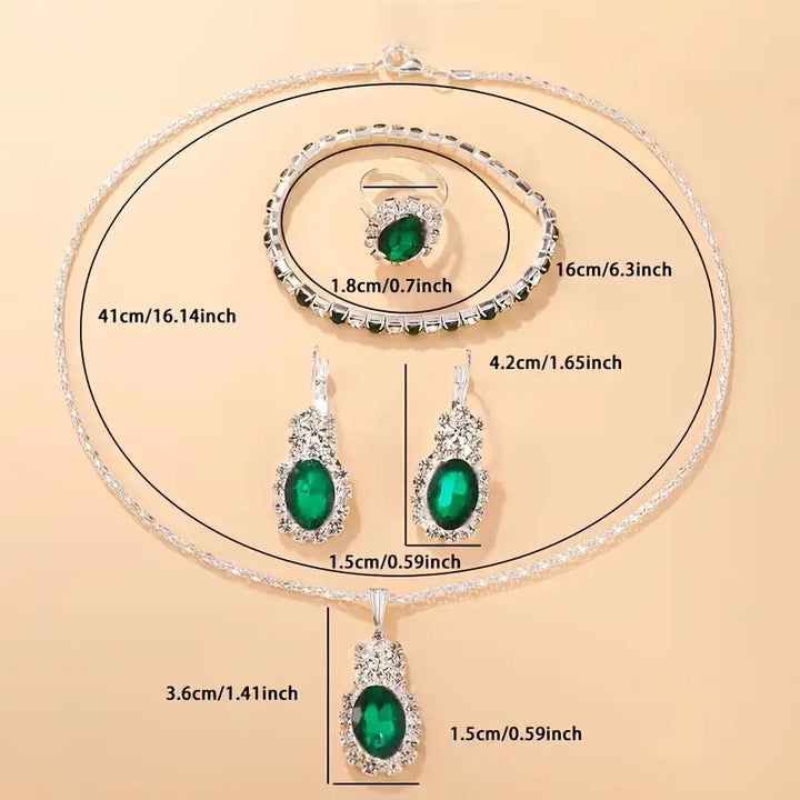 Ensemble de bijoux Seloria Grévalle | Or blanc