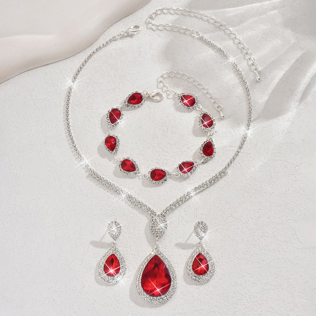 Ensemble de bijoux Thalia Sangréal | Or blanc