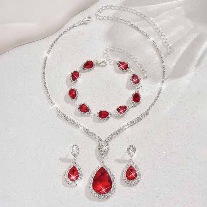 Ensemble de bijoux Thalia Sangréal | Or blanc