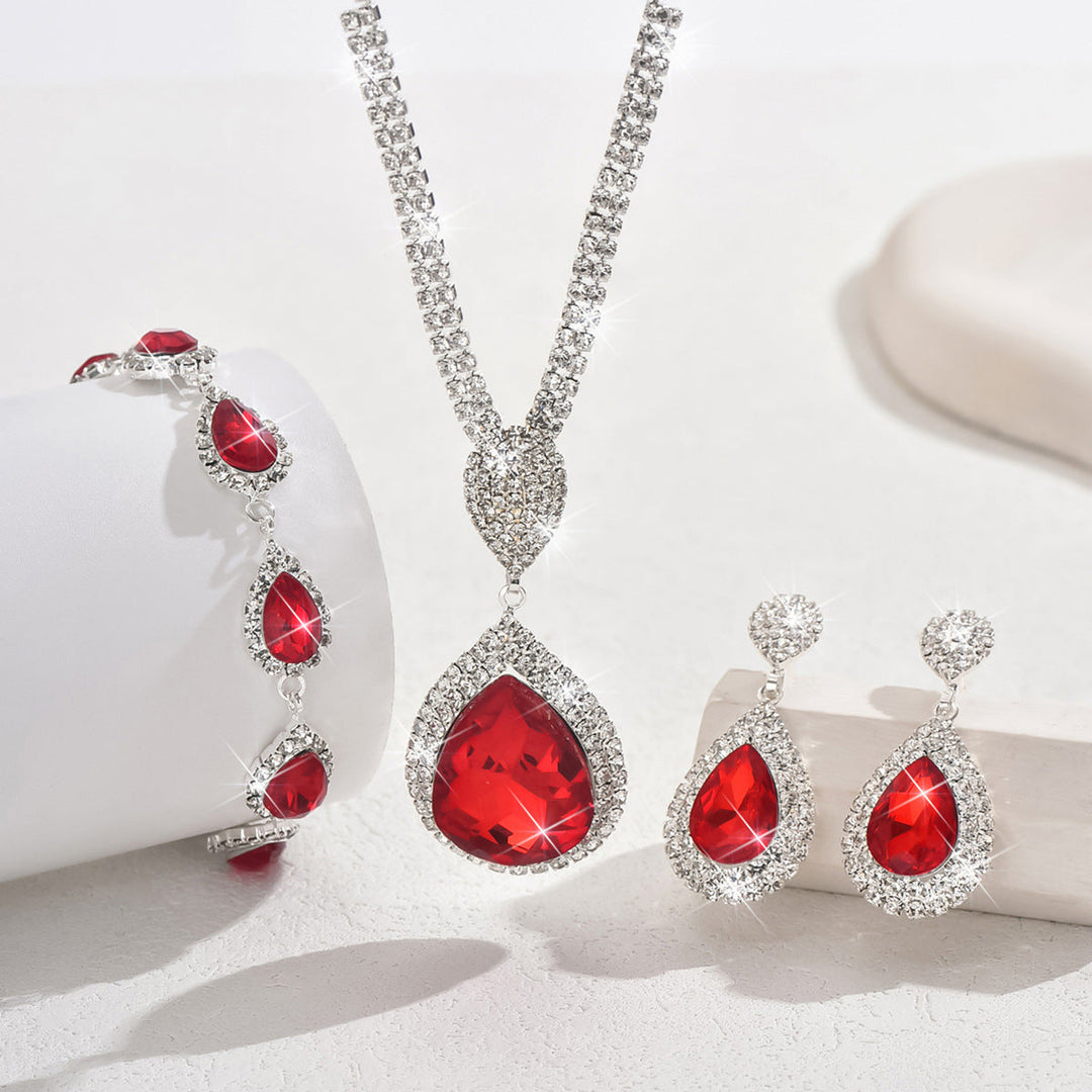 Ensemble de bijoux Thalia Sangréal | Or blanc
