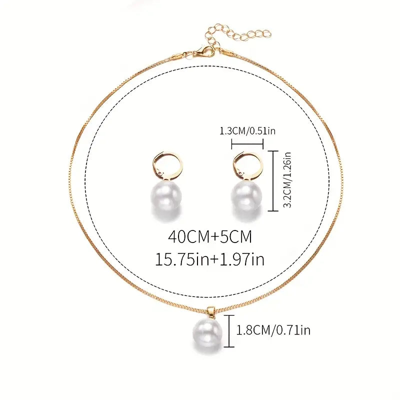 Ensemble de bijoux en perles | Or