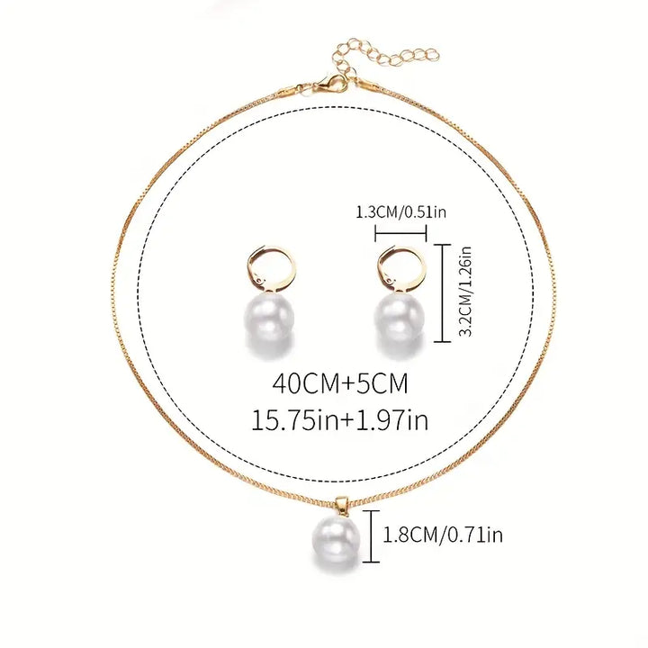 Ensemble de bijoux en perles | Or