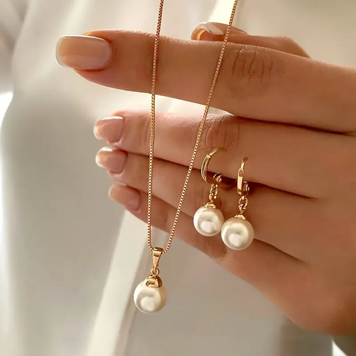 Ensemble de bijoux en perles | Or