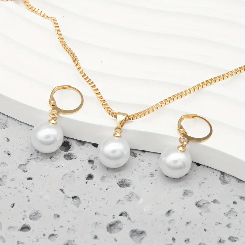 Ensemble de bijoux en perles | Or