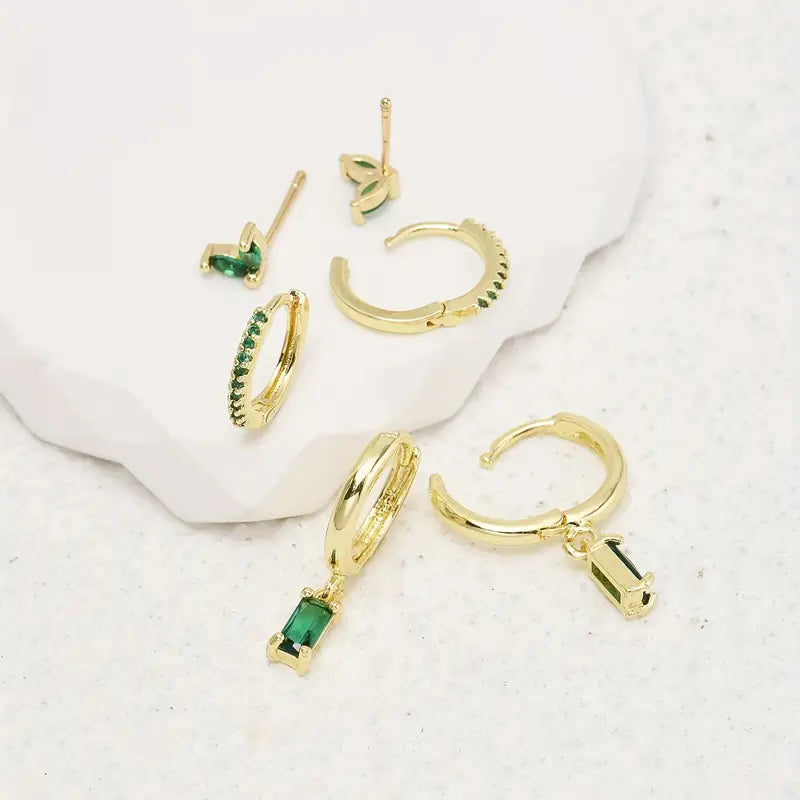 Ensemble de boucles d'oreilles Fiorenza Verdeau | Or