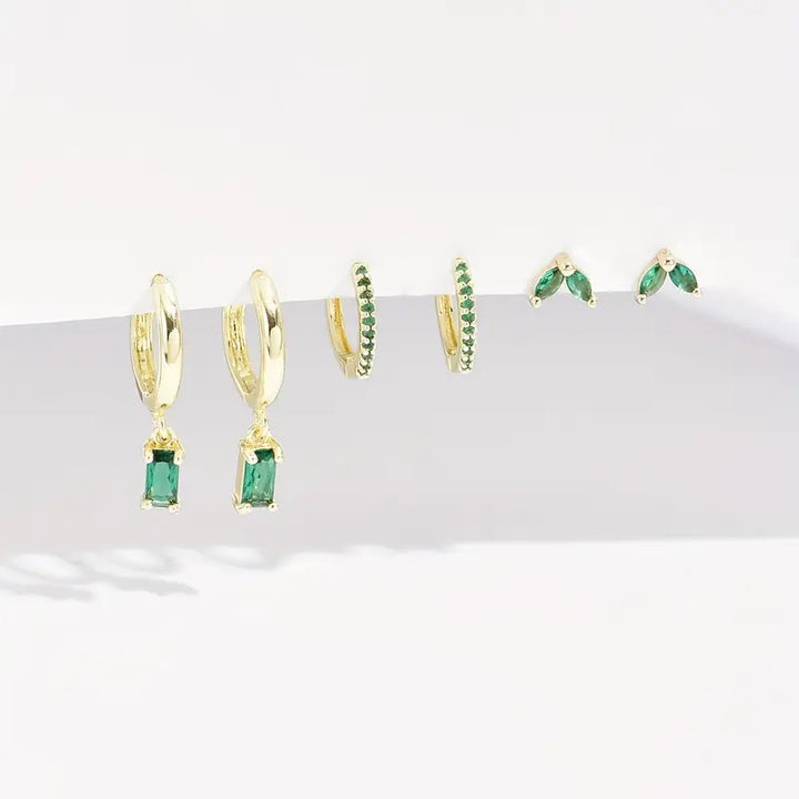 Ensemble de boucles d'oreilles Fiorenza Verdeau | Or