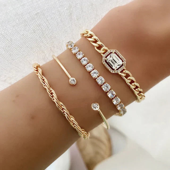Ensemble de bracelets Domitille Calvine | Or