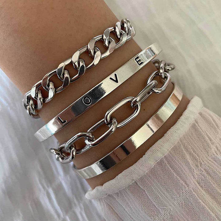 Ensemble de bracelets Élan Mercier | Or blanc