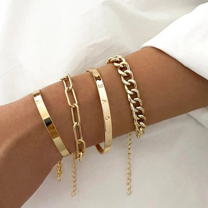 Ensemble de bracelets Élan Mercier | Or