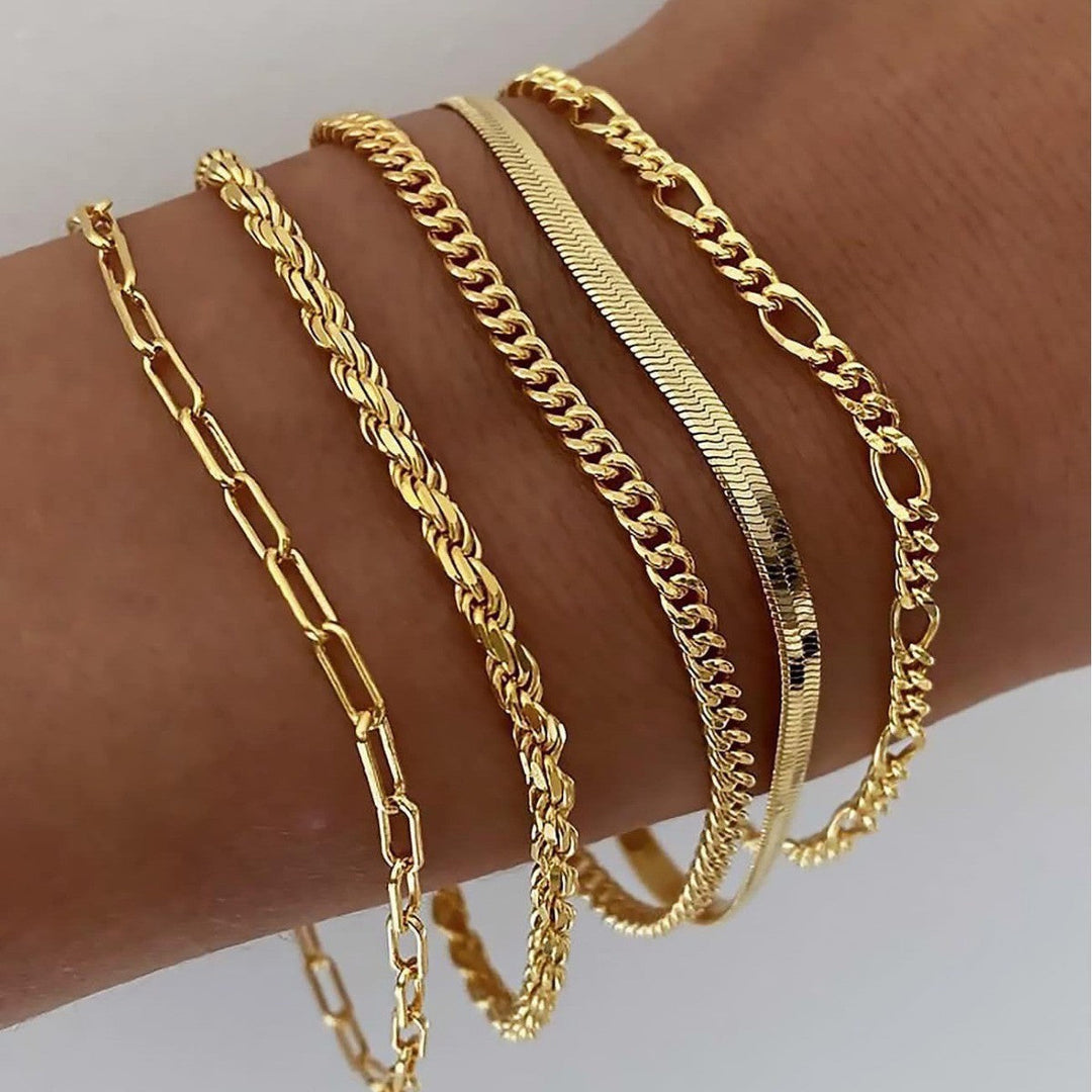 Ensemble de bracelets Ellis Renier | Or