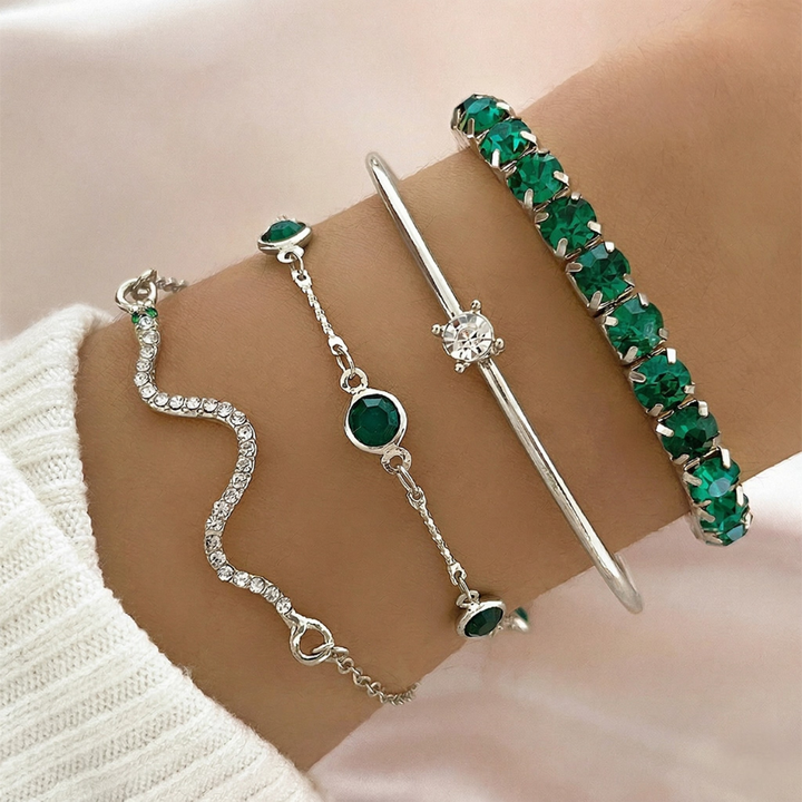 Ensemble de bracelets Sorina Fontenay | Or blanc
