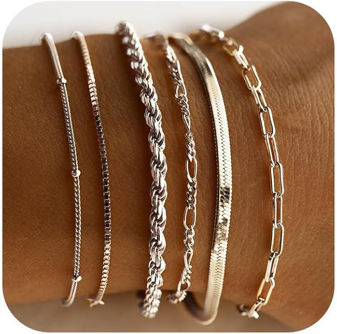 Ensemble de bracelets Isabelle Vernet | Or blanc