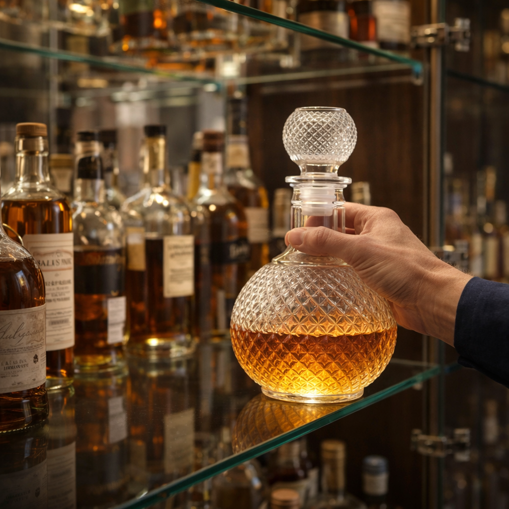 Karafa na whisky - Diamantový rez