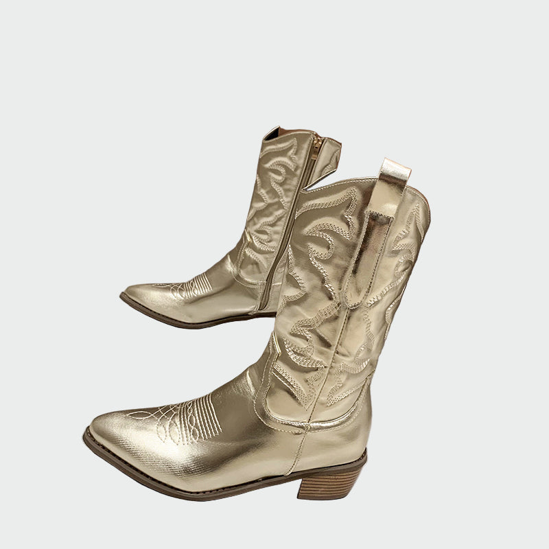 Aneta - Metalické cowboyské čižmy