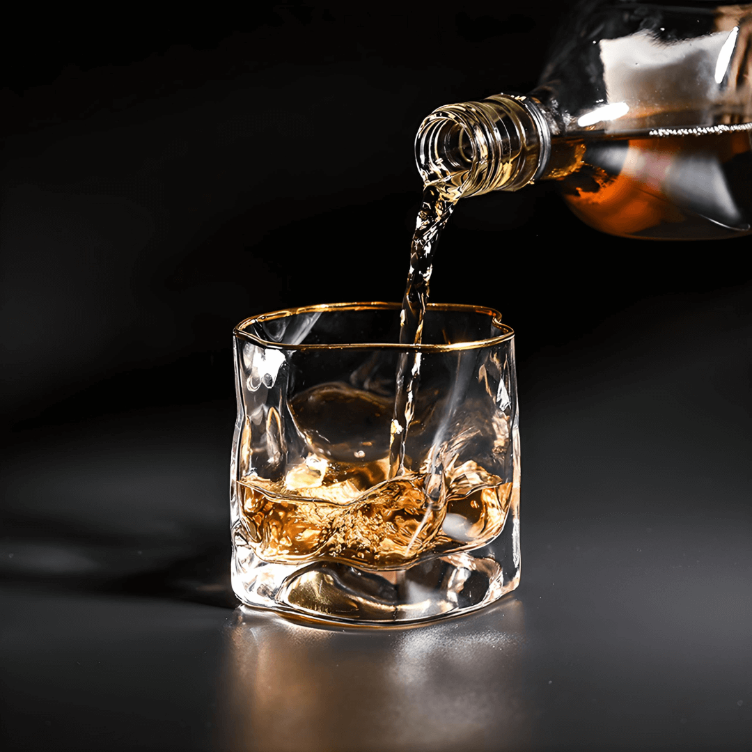 Hoshi Gold Japonský Kryštálový Whisky Pohár