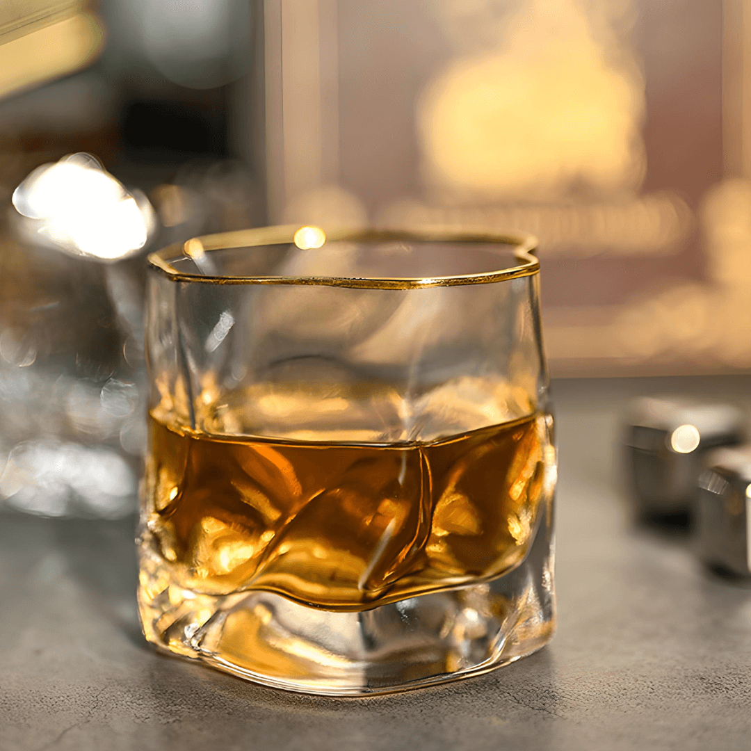 Hoshi Gold Japonský Kryštálový Whisky Pohár