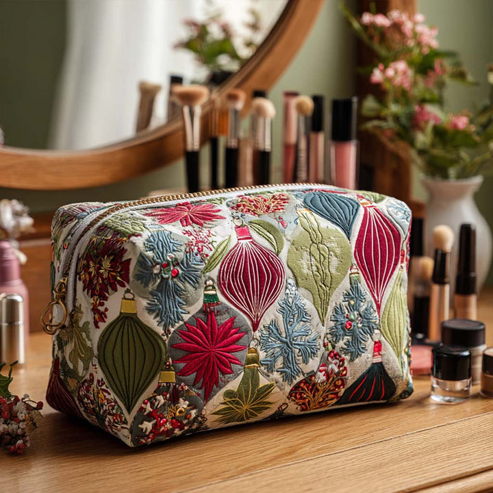 Kendra - Quilted Toiletry Bag - Glossy Accents