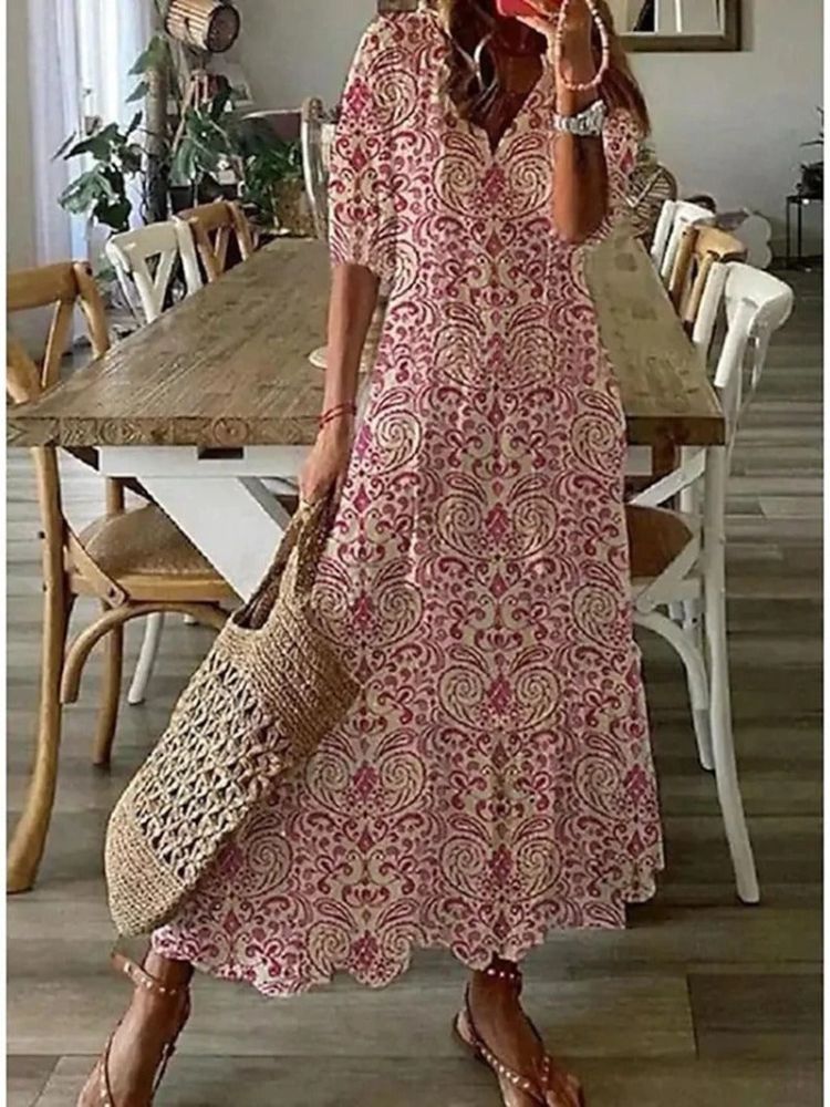 Kleoniki - Elegantná zamatová maxi šaty s kvetmi